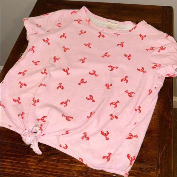J Crew Crewcuts Girls Pink Short Sleeve Tee Size 10 - Picture 3 of 6